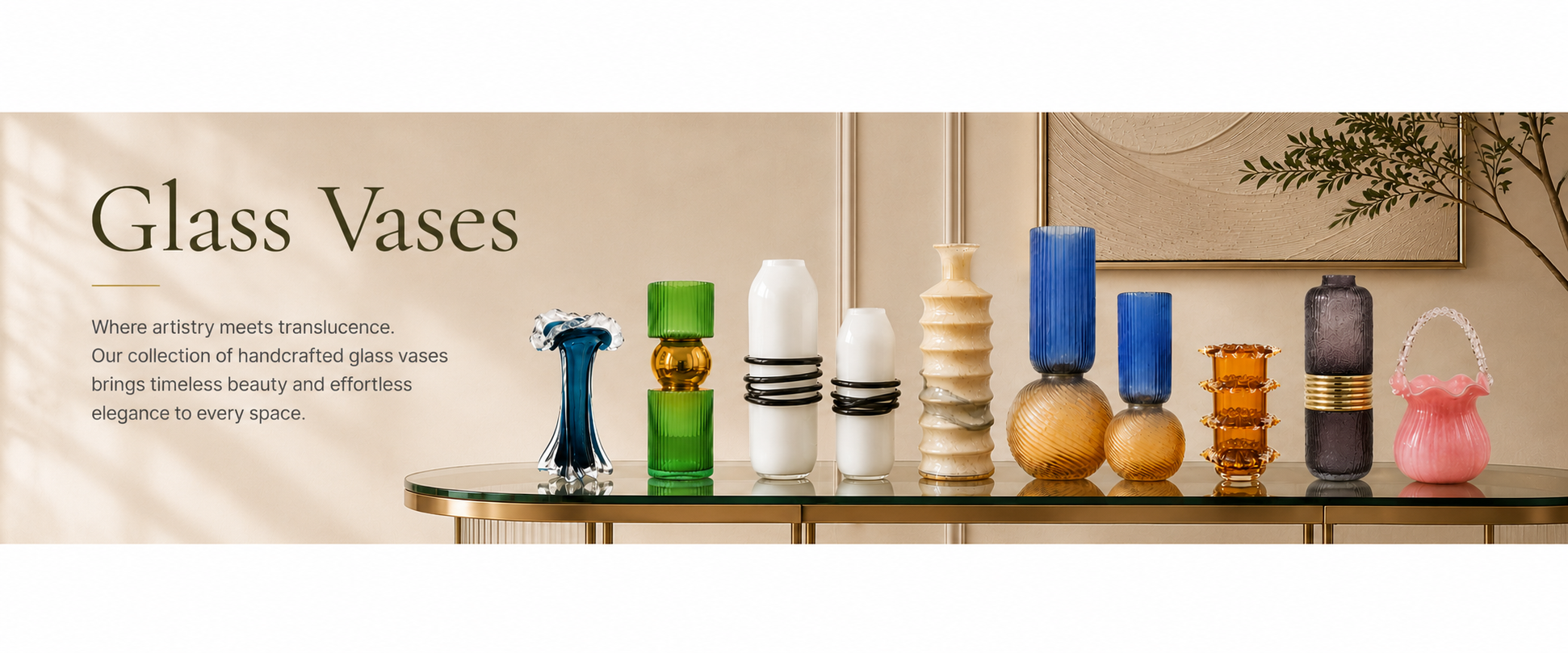 Handblown Glass Vases