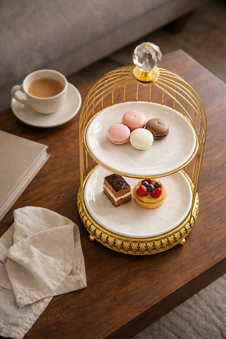 Imperial Delight Serving Stand - Round Two Tier