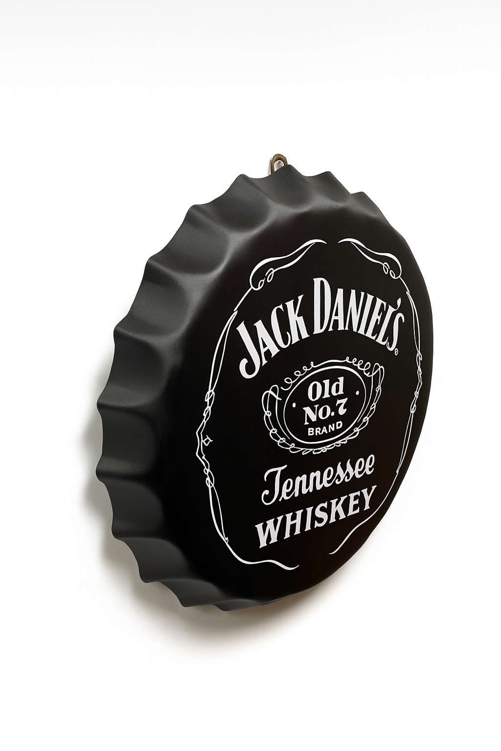 Jack Classic Black Metal Bottle Cap Wall Decor