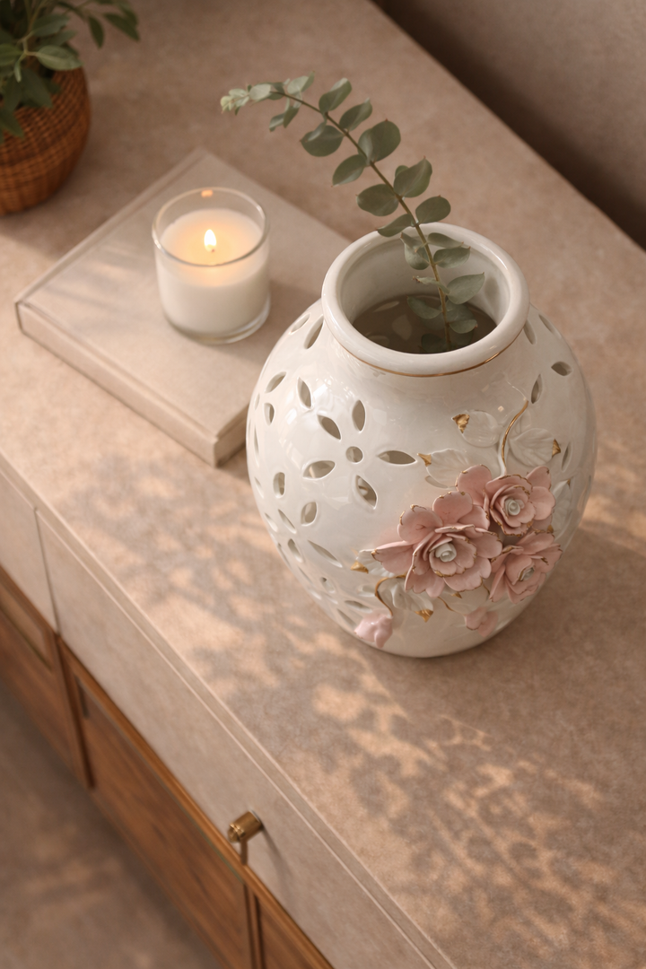 Rosabella Bloom Ceramic Vase