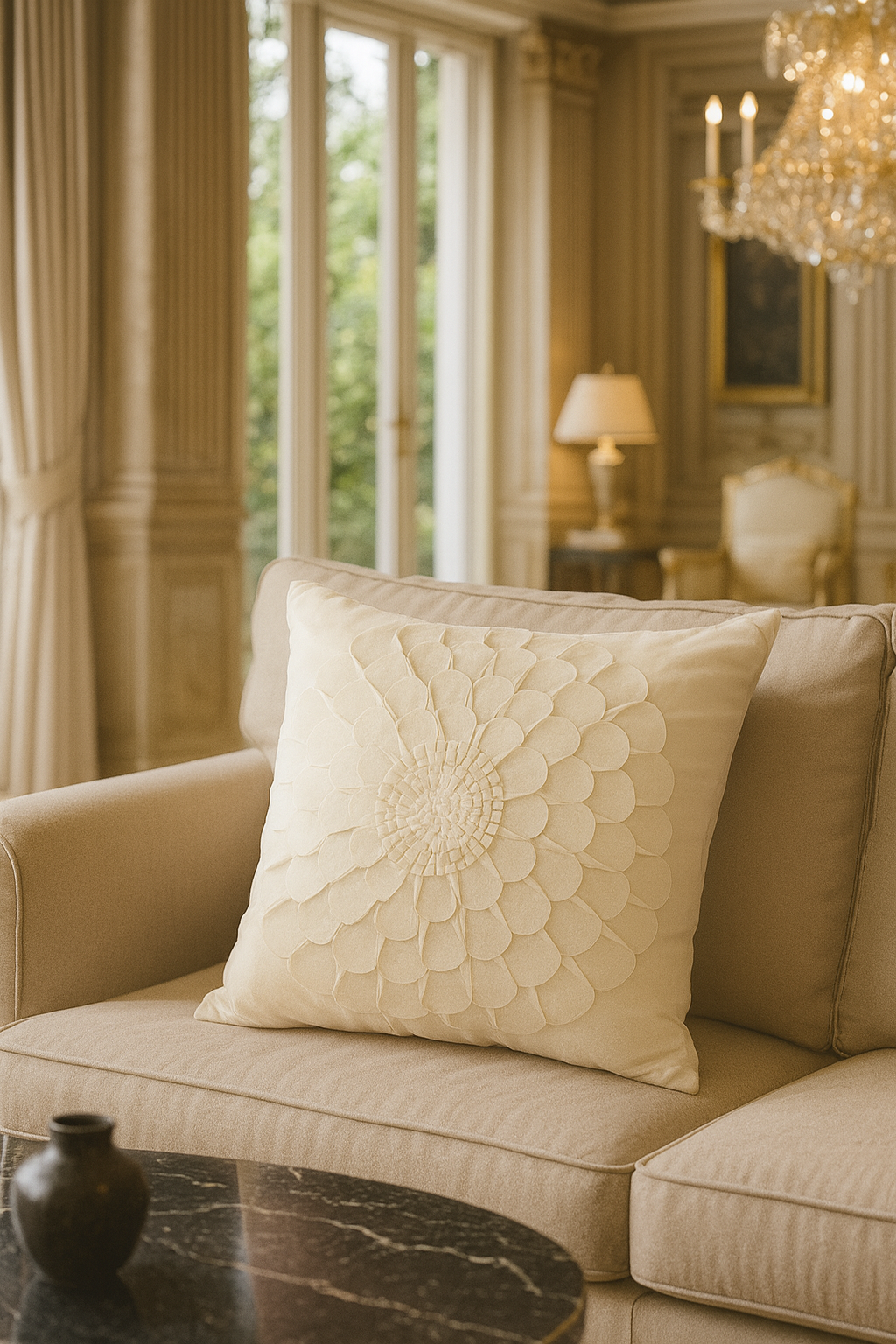 Petalia Bloom Velvet Cushion Cover