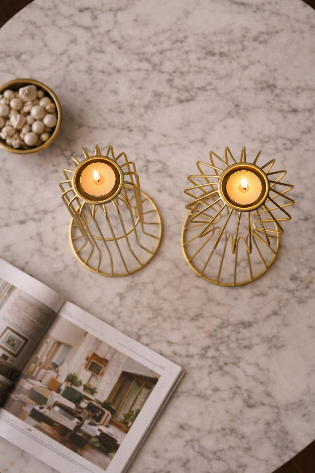 Luminara Wire Candle Holders
