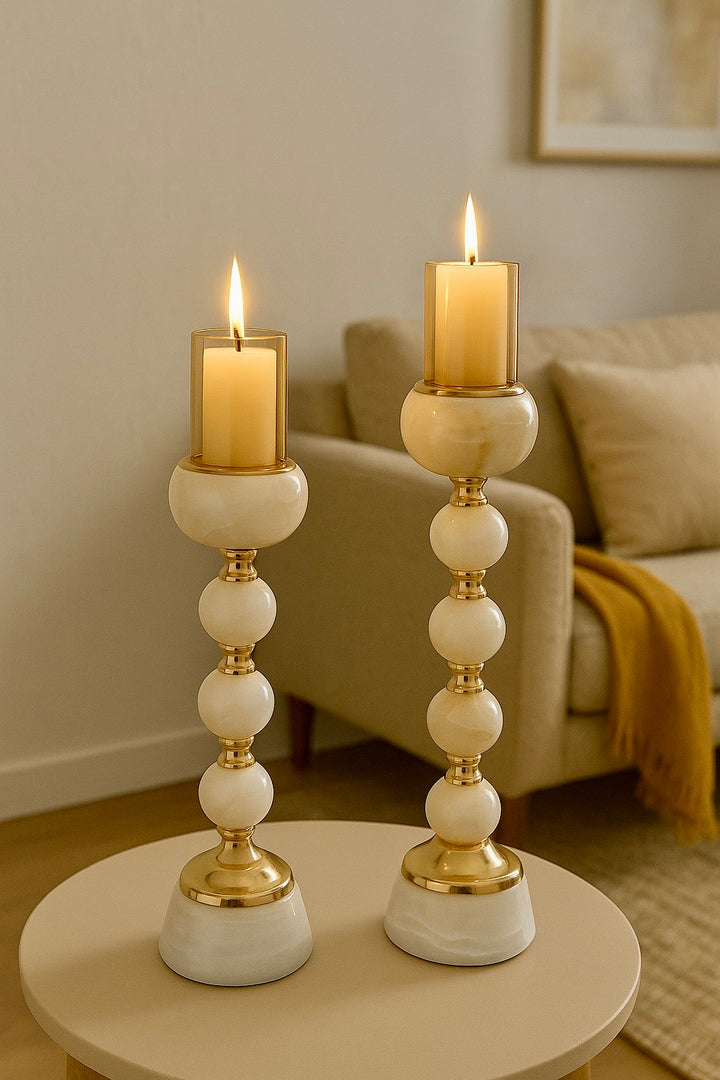 Eterna Sphere Candle Holders - Set of 2