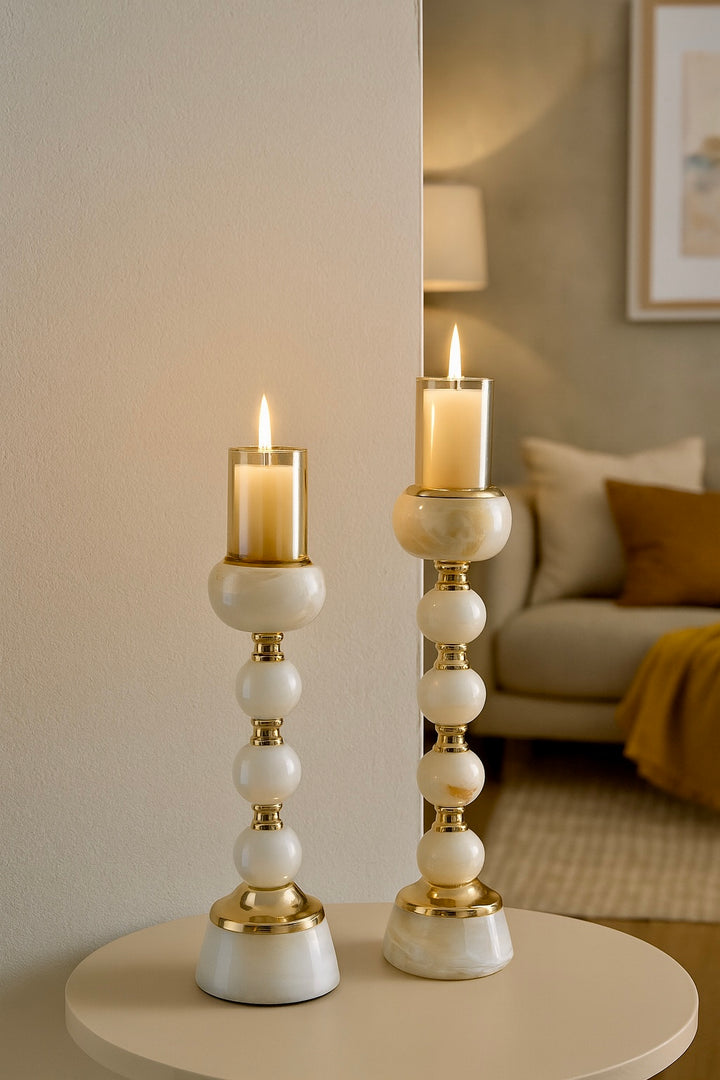 Eterna Sphere Candle Holders - Set of 2