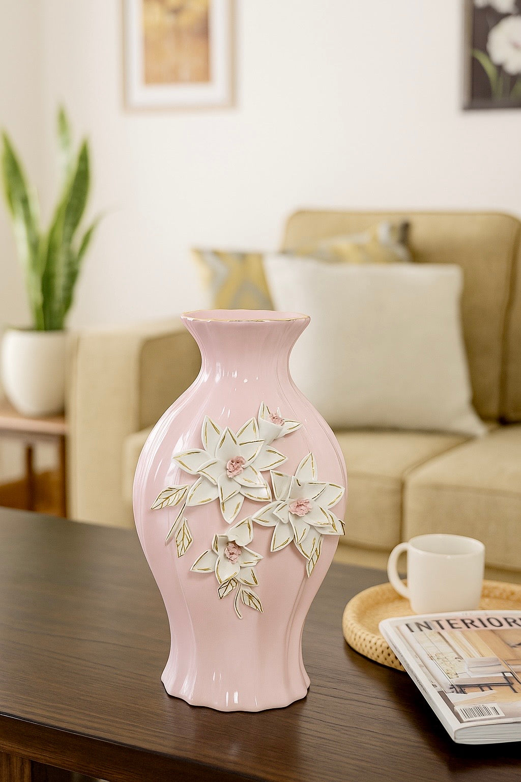 Blossom Reverie Ceramic Vase Set