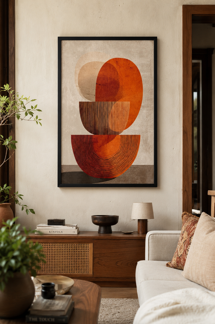 Terracotta Balance Wall Art