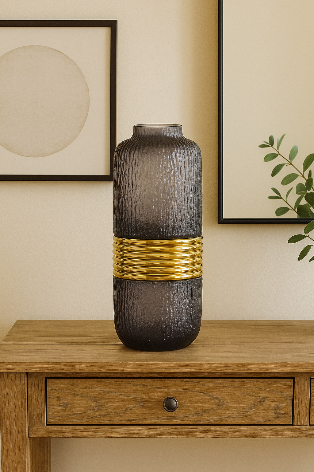 Aurelio Textured Glass Vase