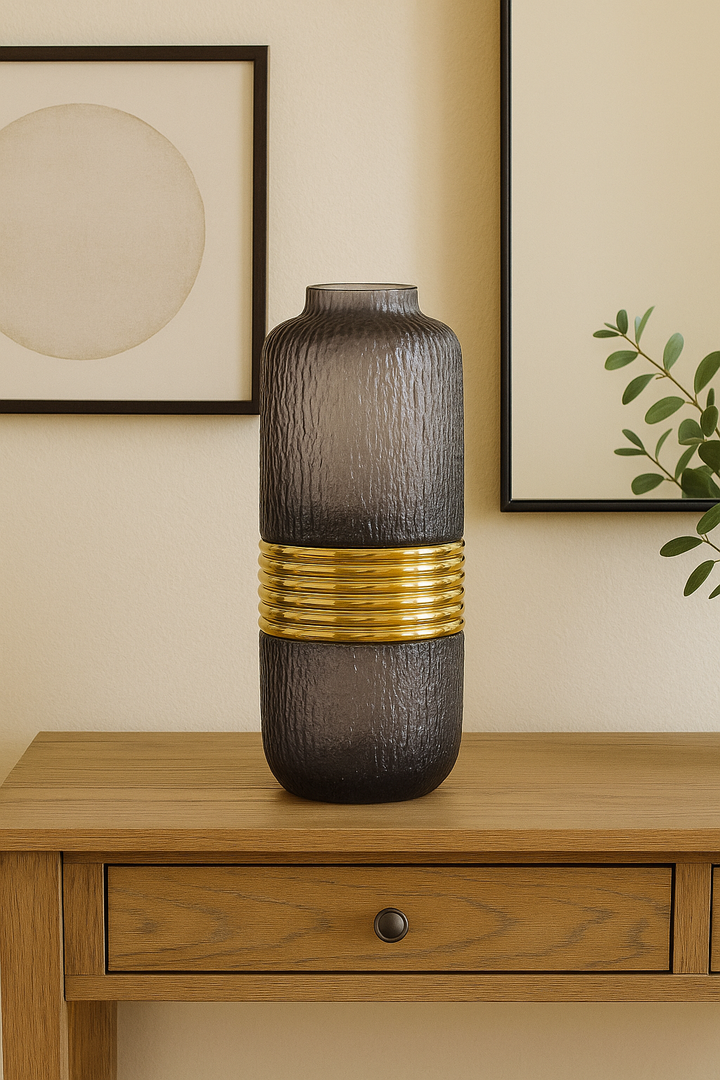 Aurelio Textured Glass Vase