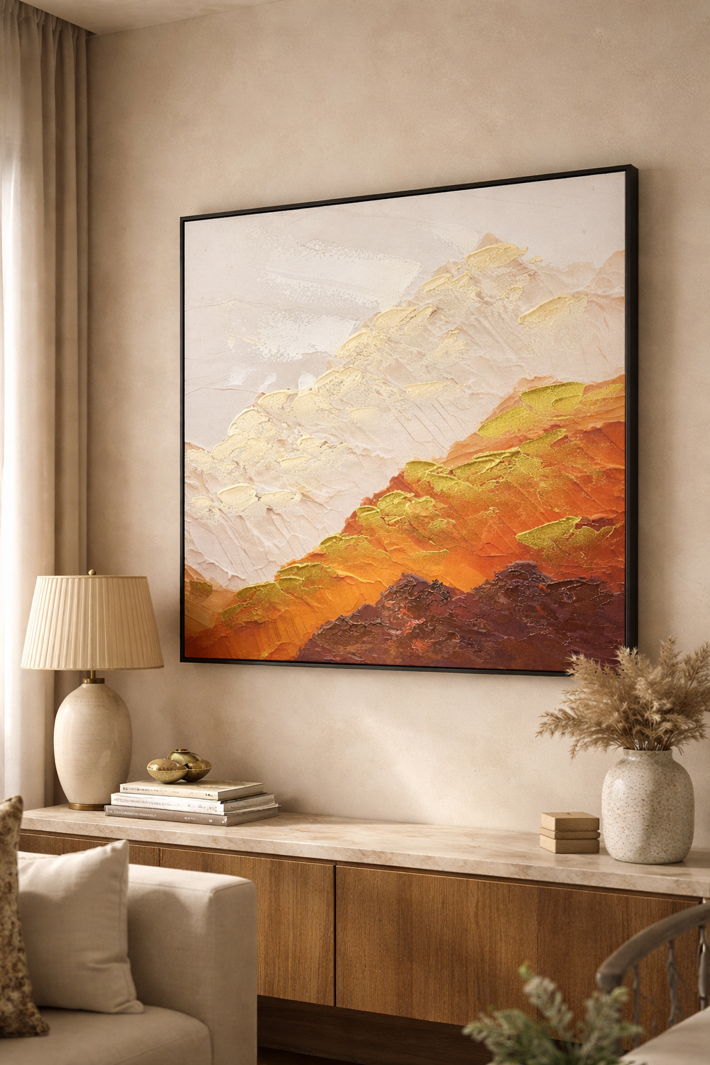 Sunlit Horizon Canvas Wall Art