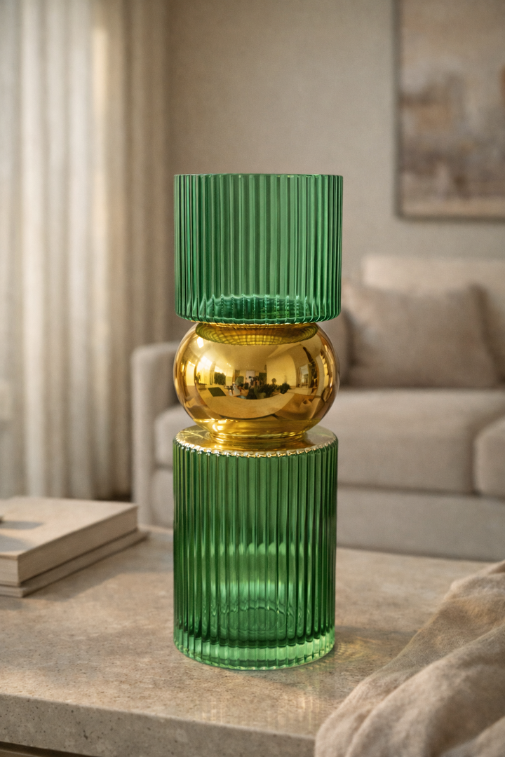 Eclisse Dual-Tone Glass Vase