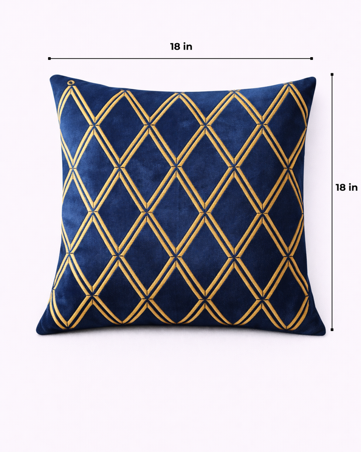 Royale Trellis Velvet Cushion Cover