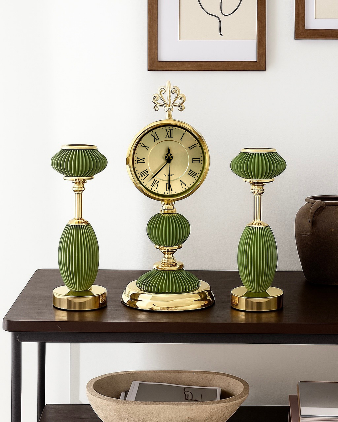 Elysian Rhythm Table Clock Set