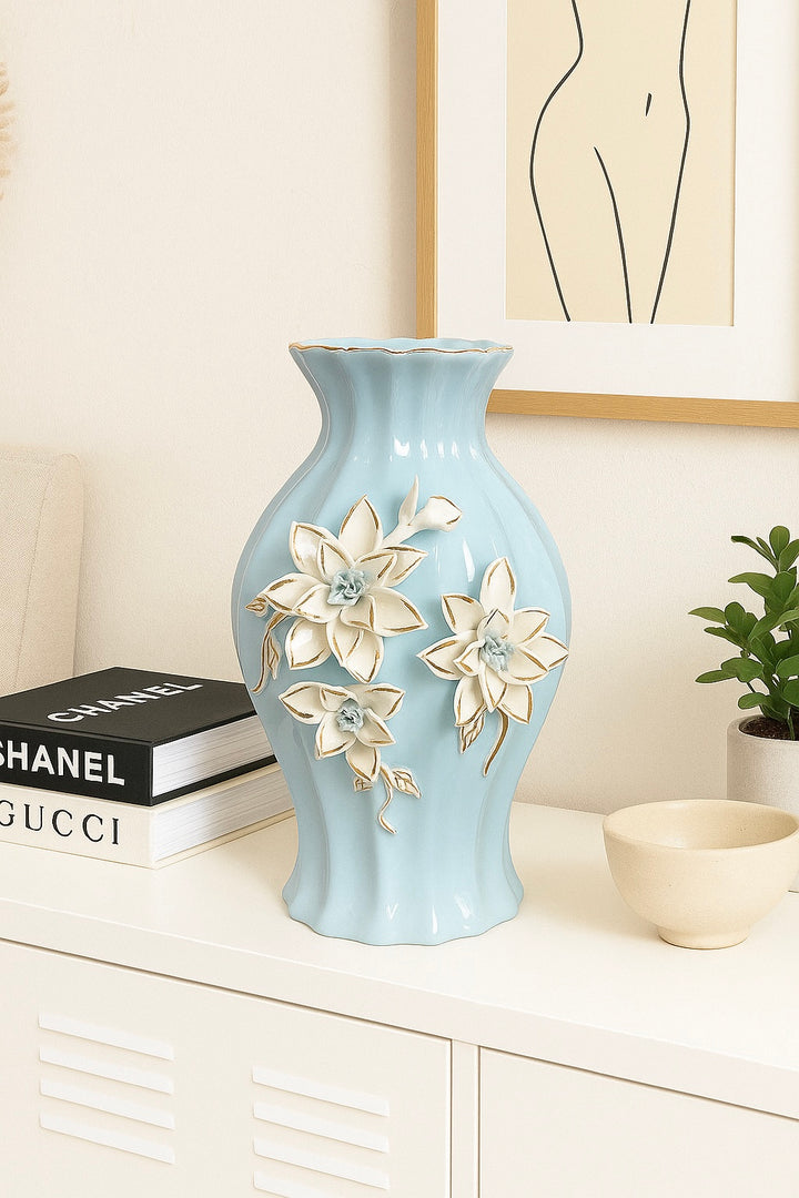 Blossom Reverie Ceramic Vase Set