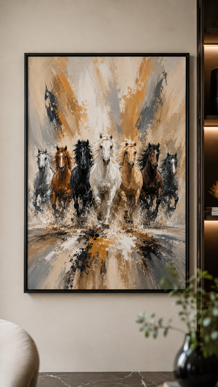 Seven Horses Ascend Wall Art