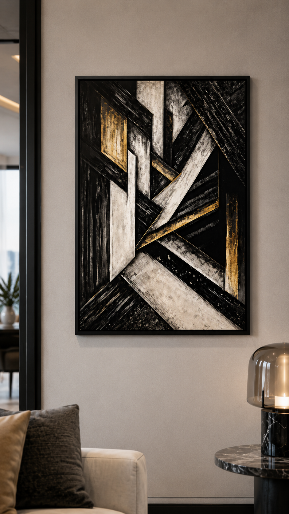Obsidian Interlock Wall Art