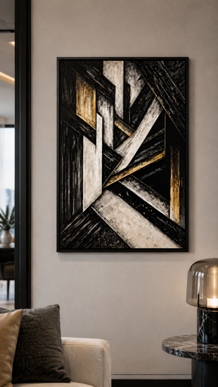 Obsidian Interlock Wall Art