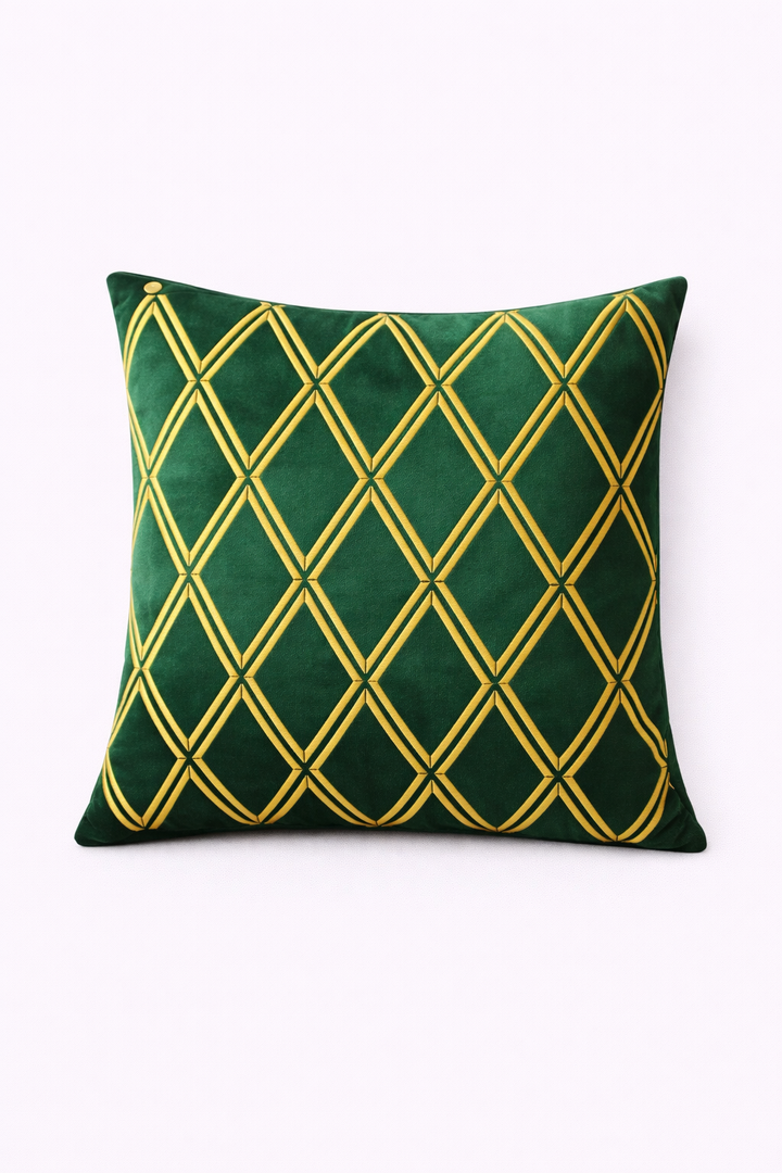 Royale Trellis Velvet Cushion Cover