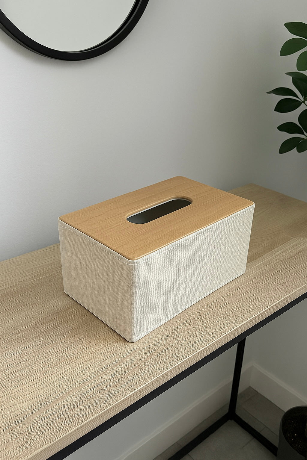 Lunara Leather Tissue Holder