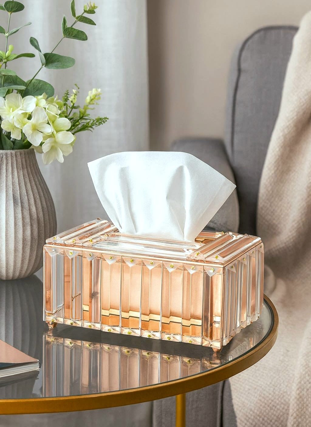 Velora Crystal Tissue Box