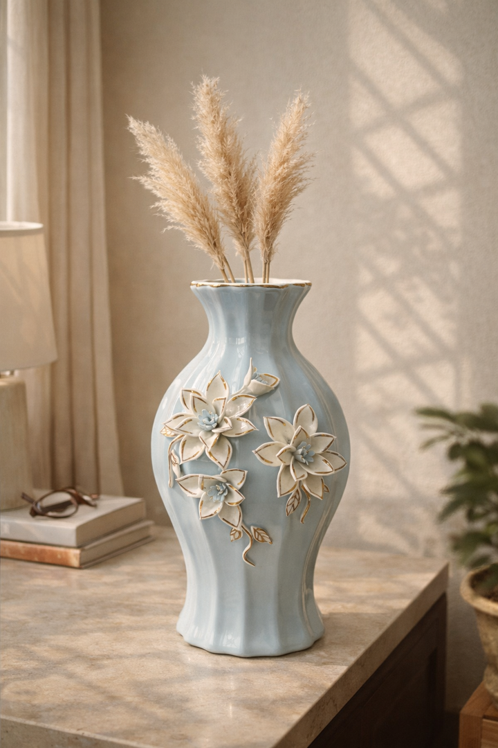 Blossom Reverie Ceramic Vase Set