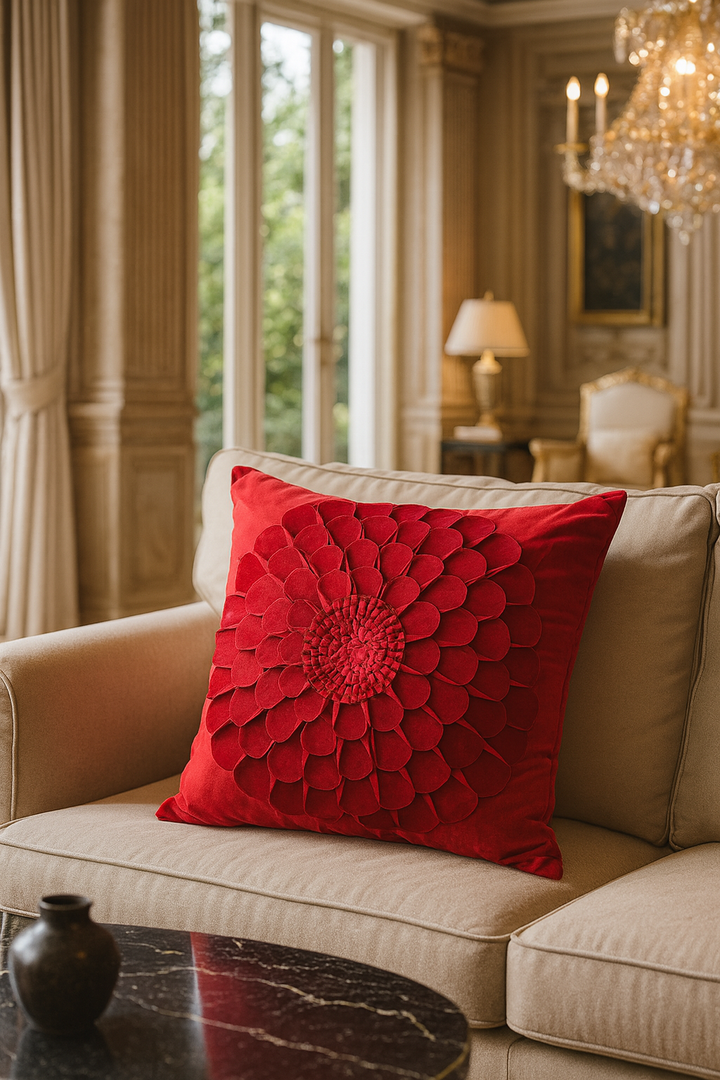 Petalia Bloom Velvet Cushion Cover
