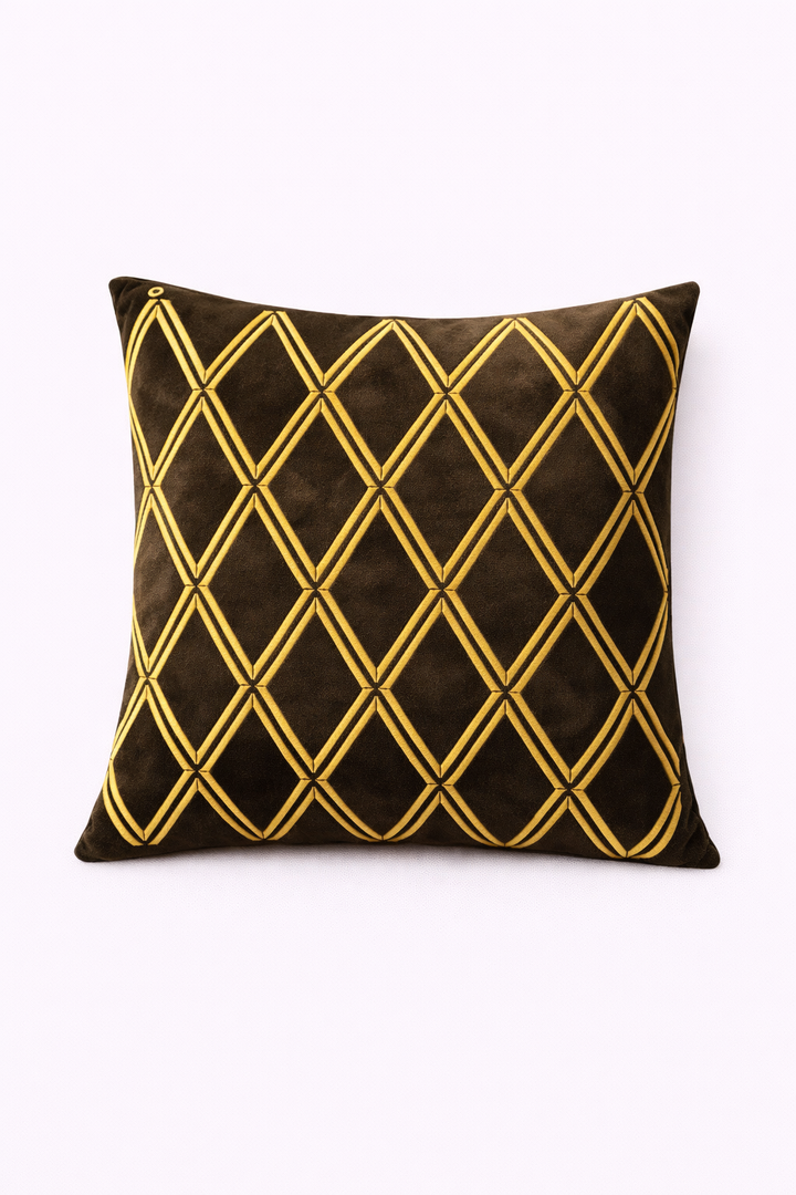 Royale Trellis Velvet Cushion Cover
