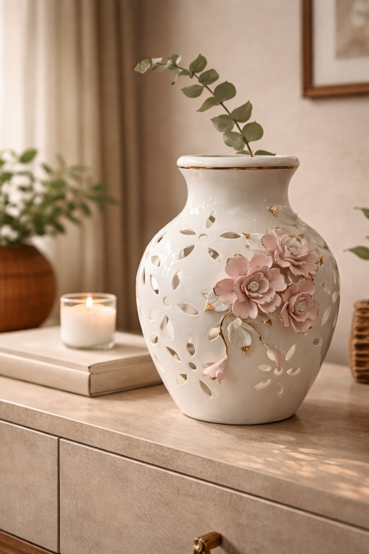 Rosabella Bloom Ceramic Vase