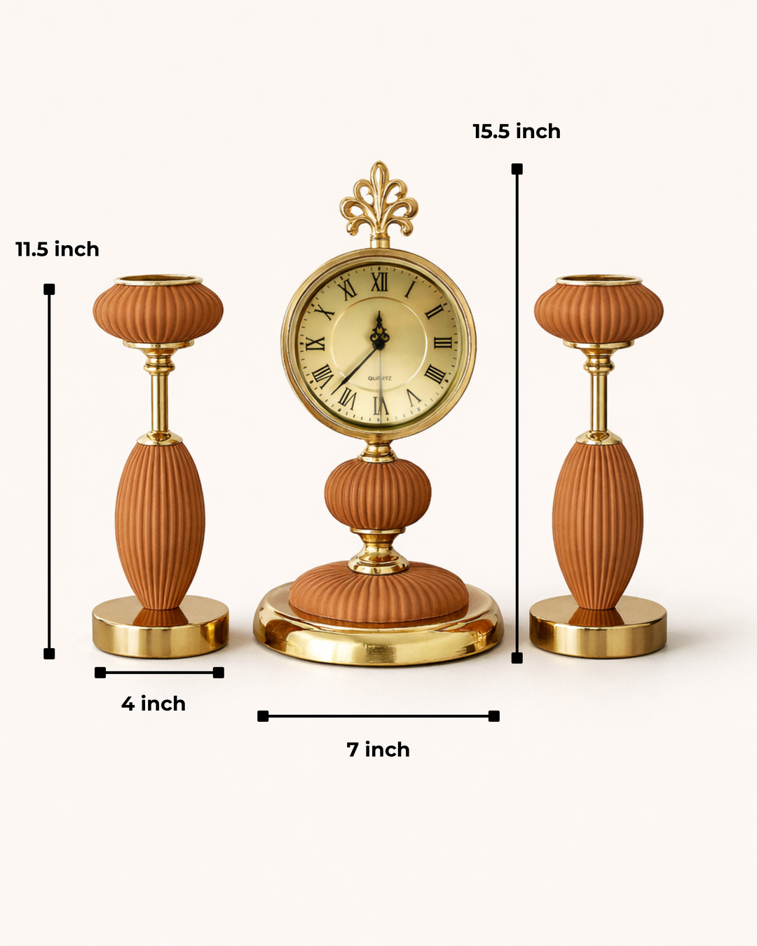 Elysian Rhythm Table Clock Set