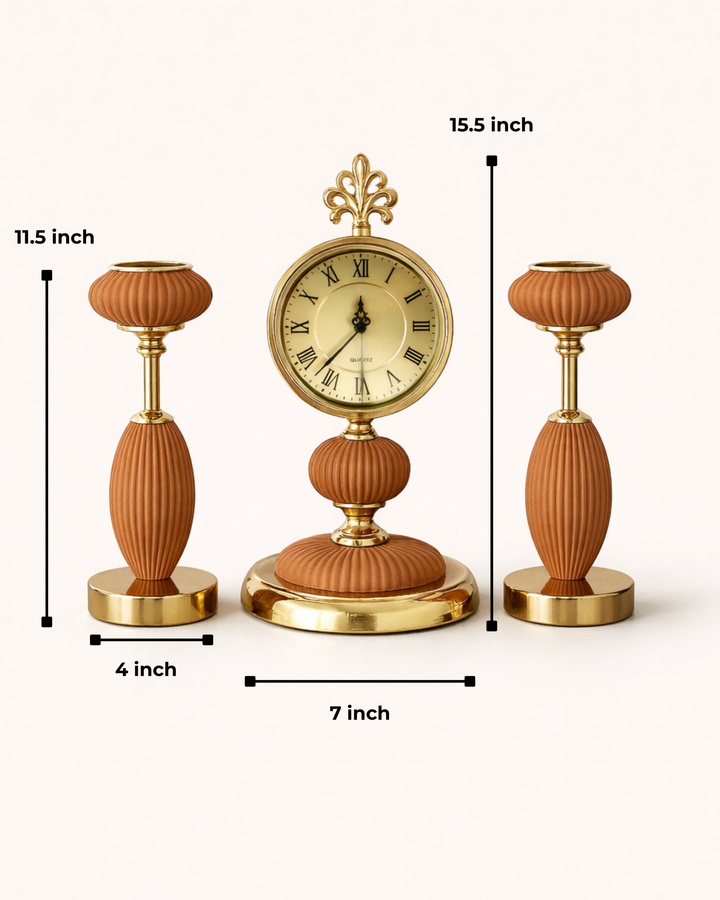 Elysian Rhythm Table Clock Set