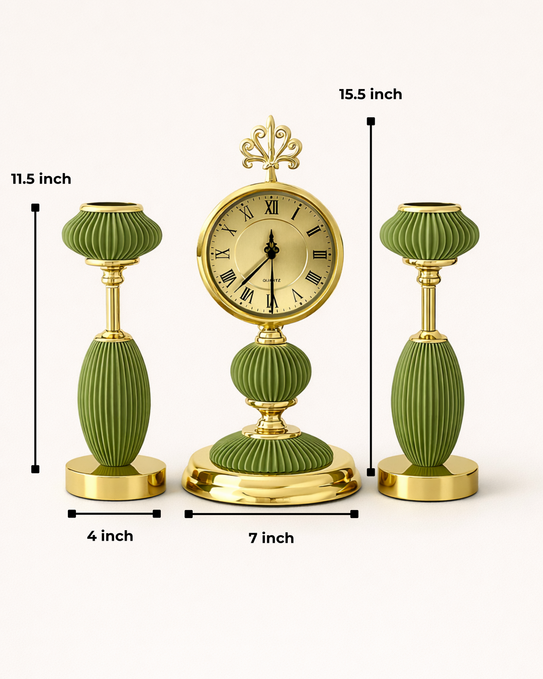 Elysian Rhythm Table Clock Set