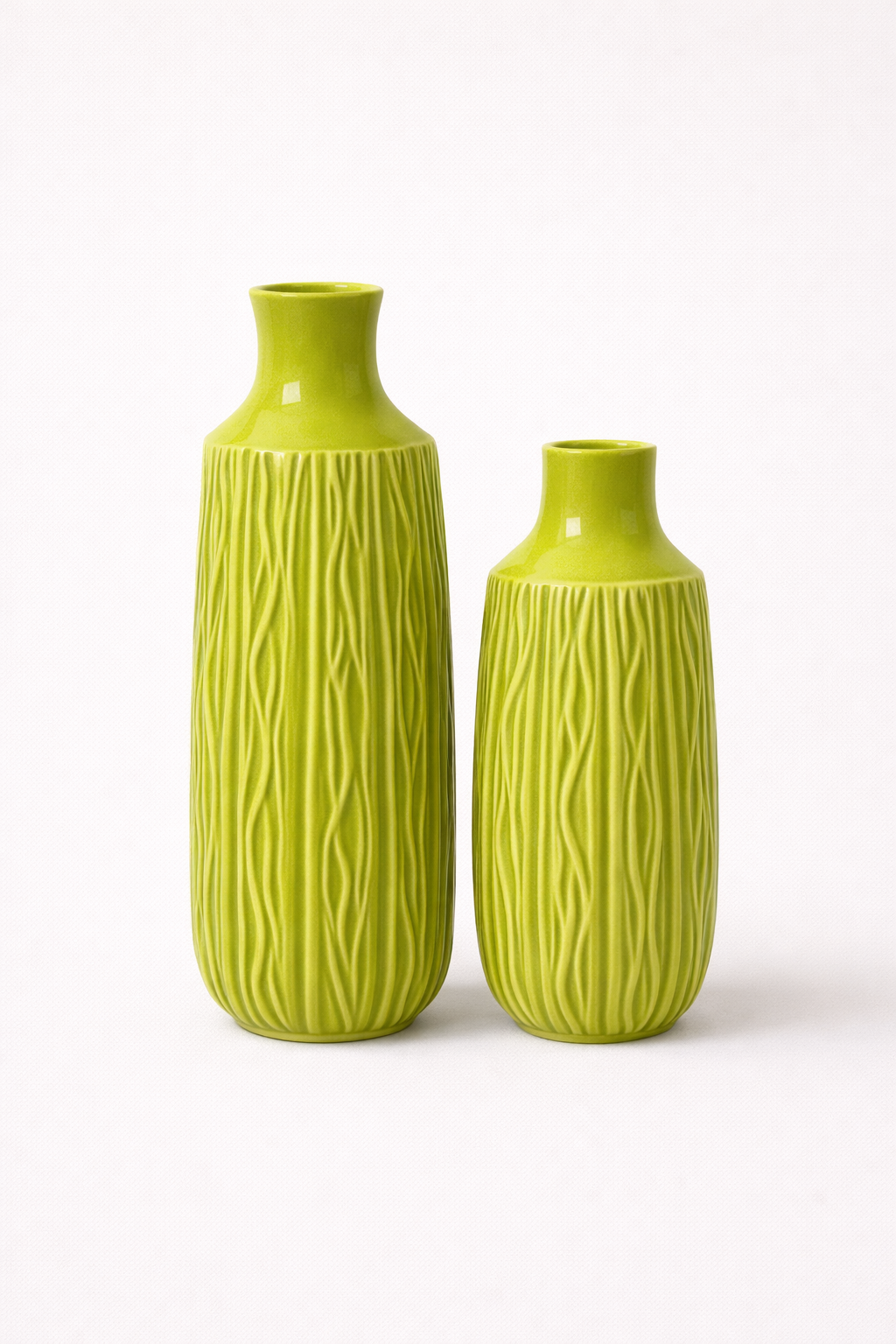Lime Luxe Vase Set