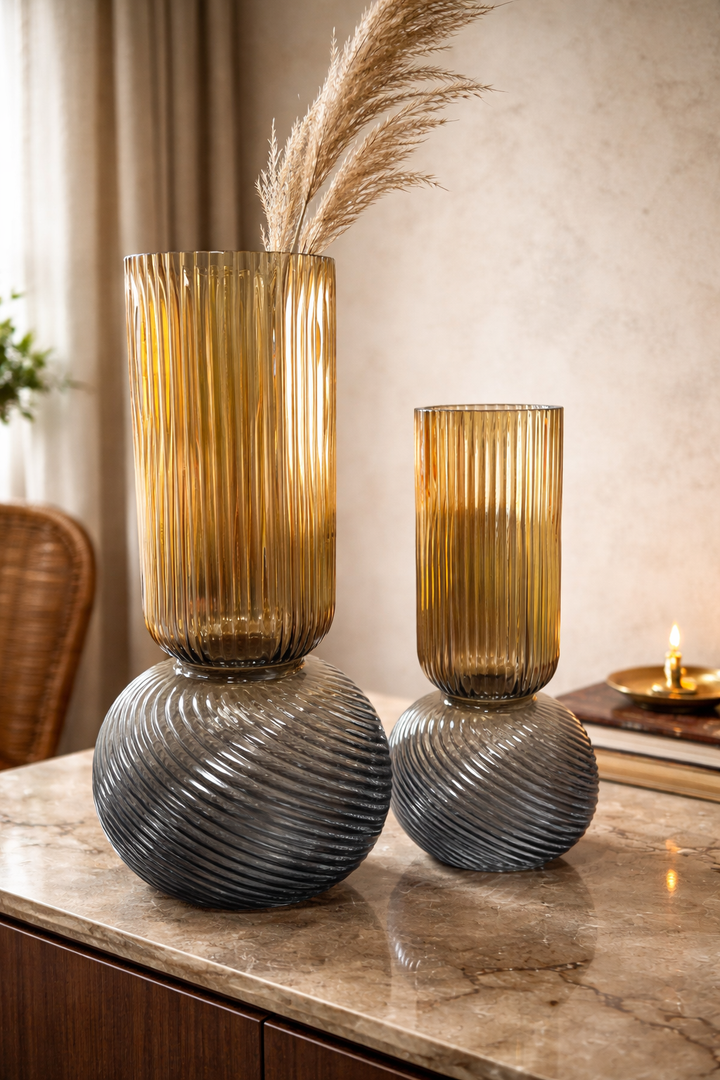 Novelle Swirl Vase Set