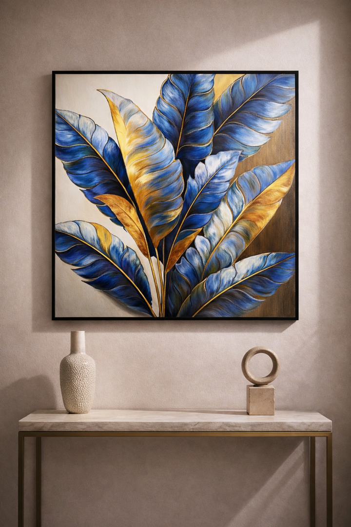Feathers Of Paradise Canvas Wall Art