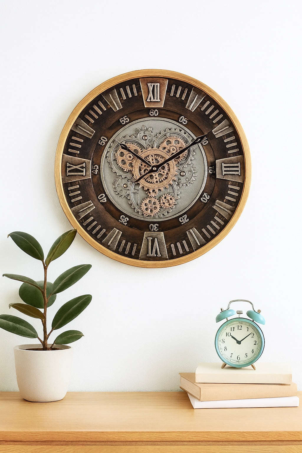 Imperium Gearwork Wall Clock Bronze / Black