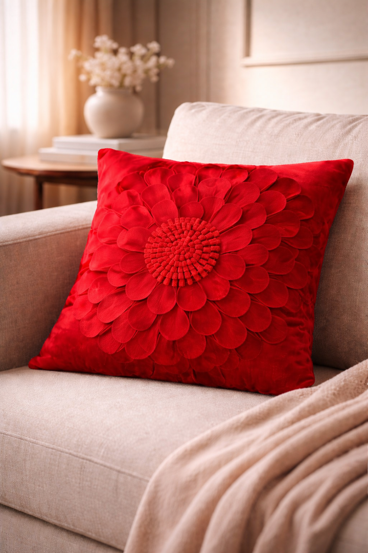 Petalia Bloom Velvet Cushion Cover