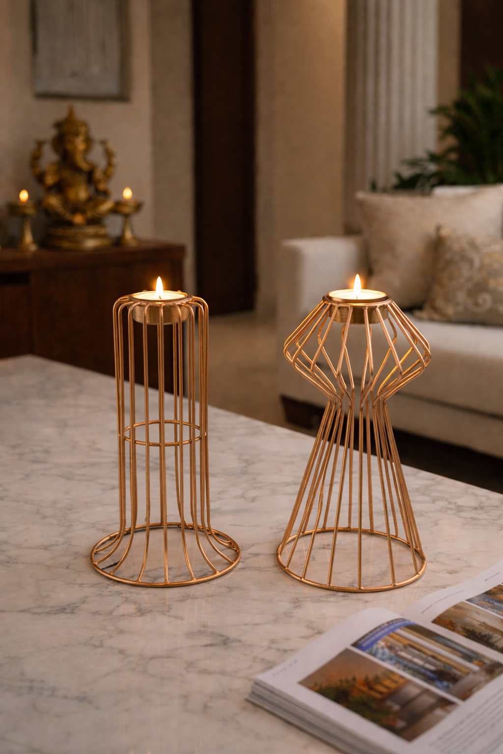 Luminara Wire Candle Holders