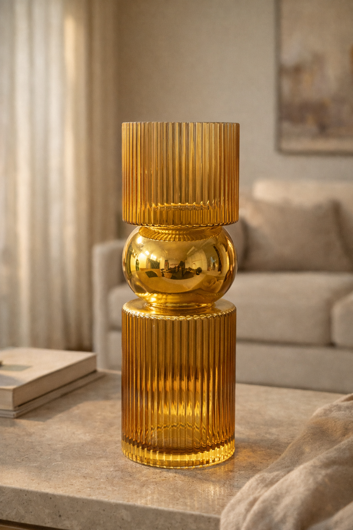 Eclisse Dual-Tone Glass Vase
