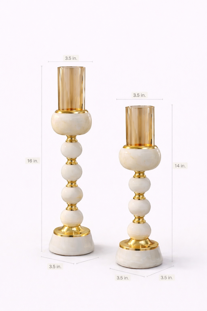 Eterna Sphere Candle Holders - Set of 2