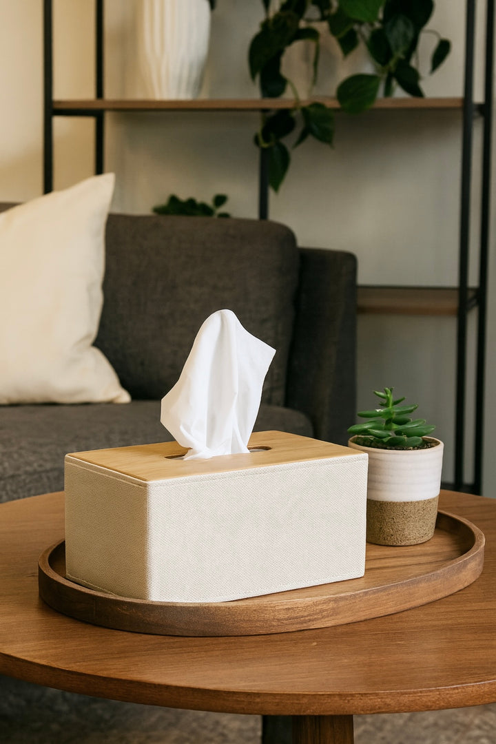 Lunara Leather Tissue Holder