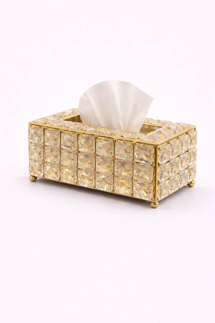 Golden Prism Tissue Box