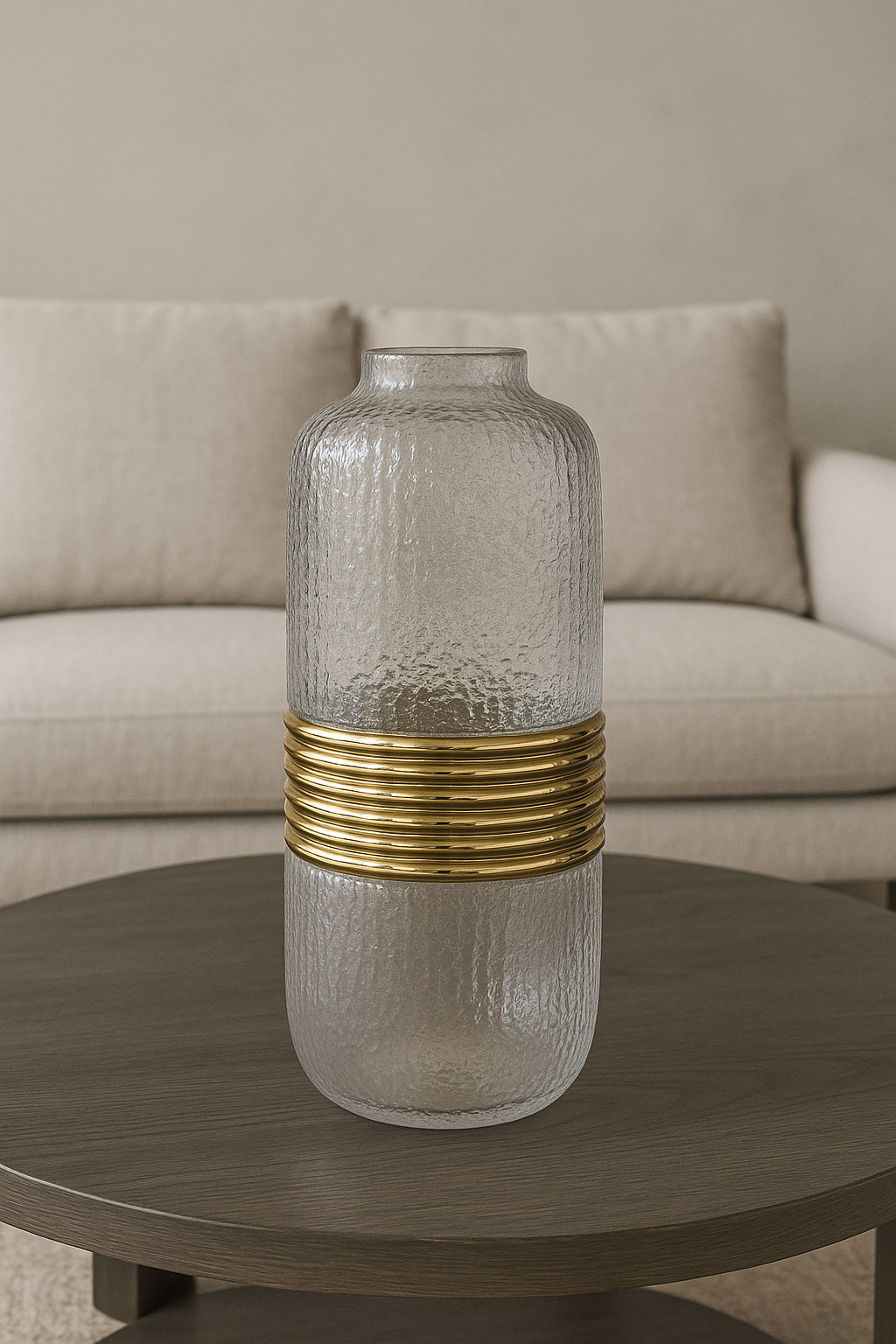 Aurelio Textured Glass Vase
