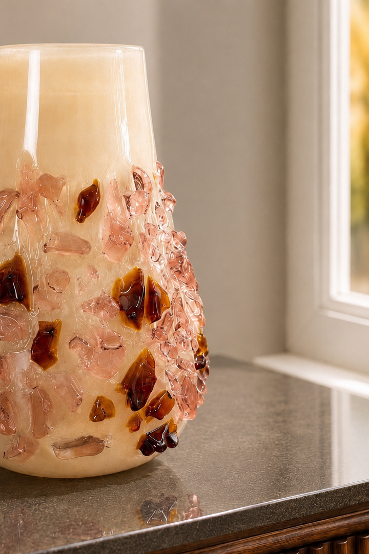 Regalia Gemstone Textured Vase
