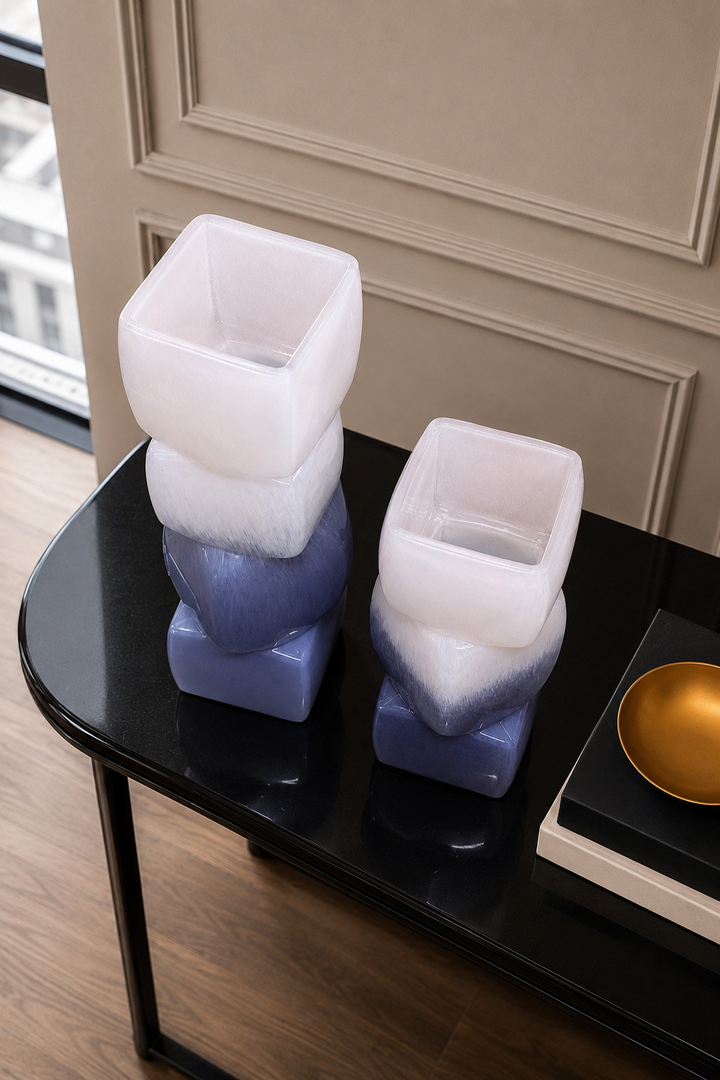 Prism Aura Vase Set - Pink &amp; Purple
