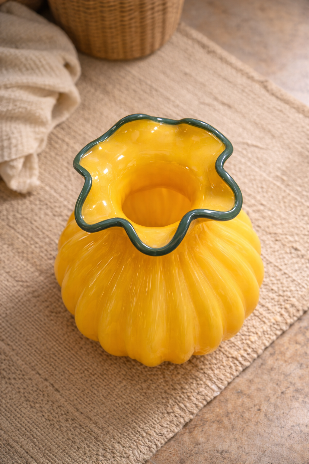 Solara Bloom Ribbed Vases