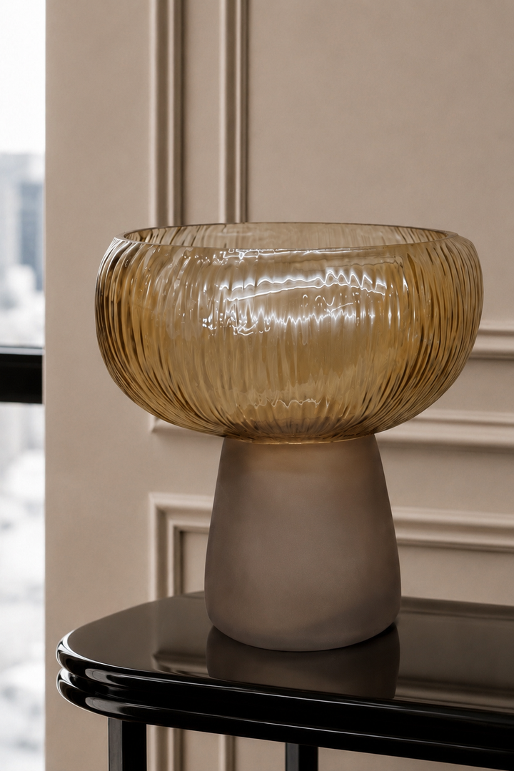 Solenne Vase Set - Amber Brown
