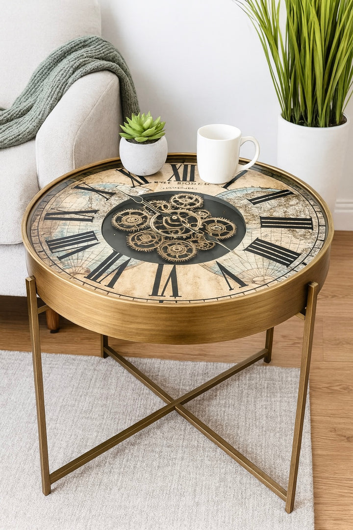 Globetrotter Clock Table