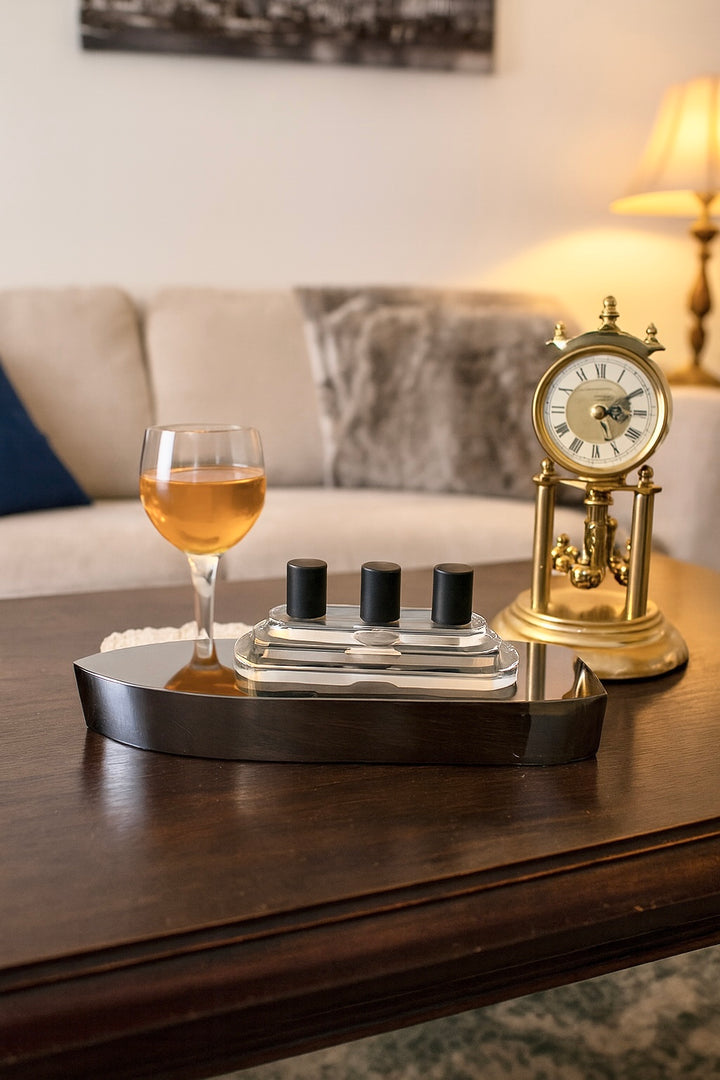 Aqua Lumin Vessel Sculpture