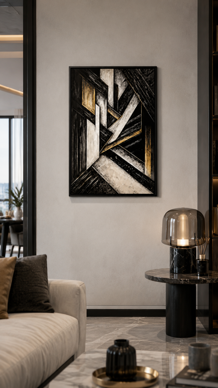 Obsidian Interlock Wall Art