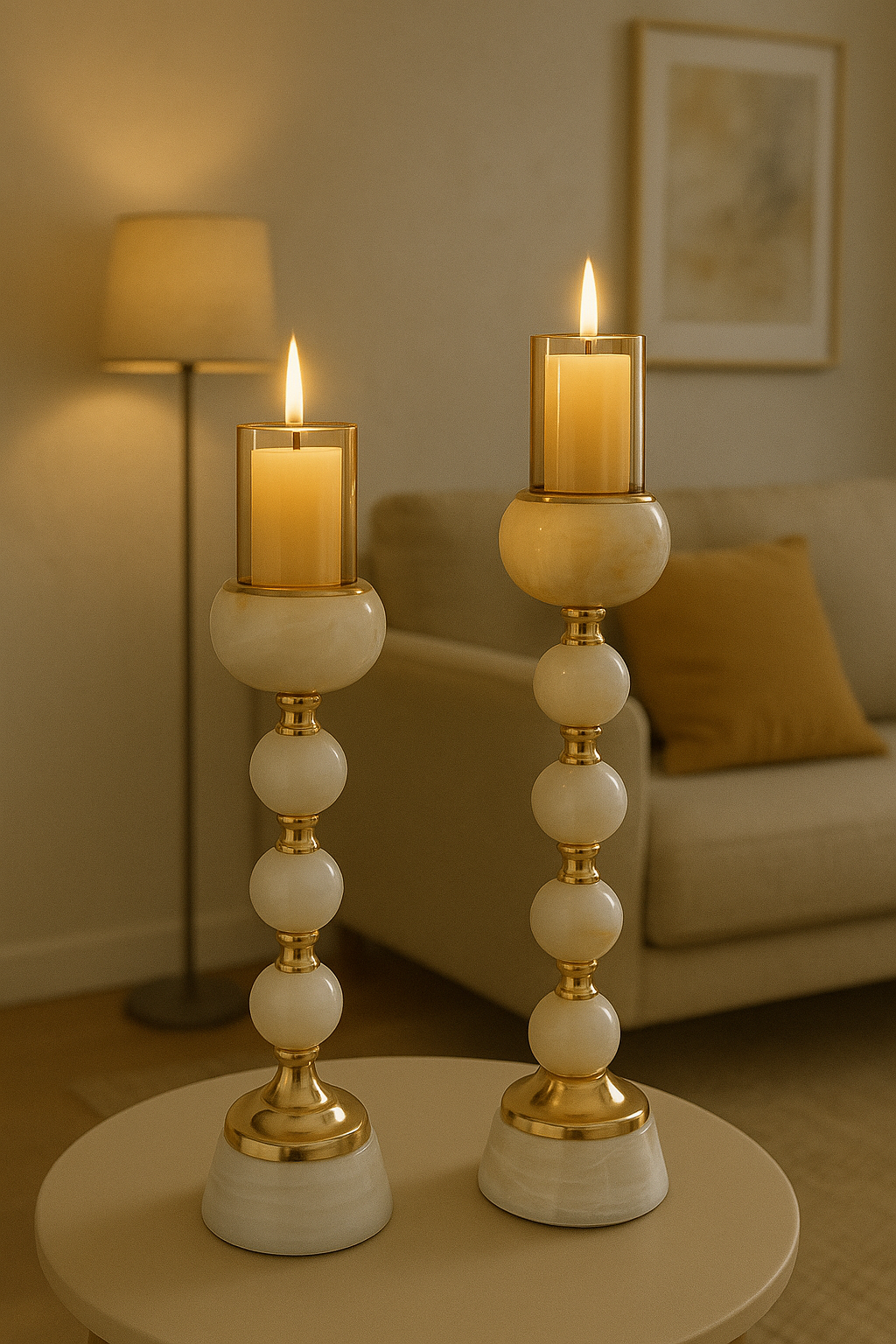 Eterna Sphere Candle Holders - Set of 2