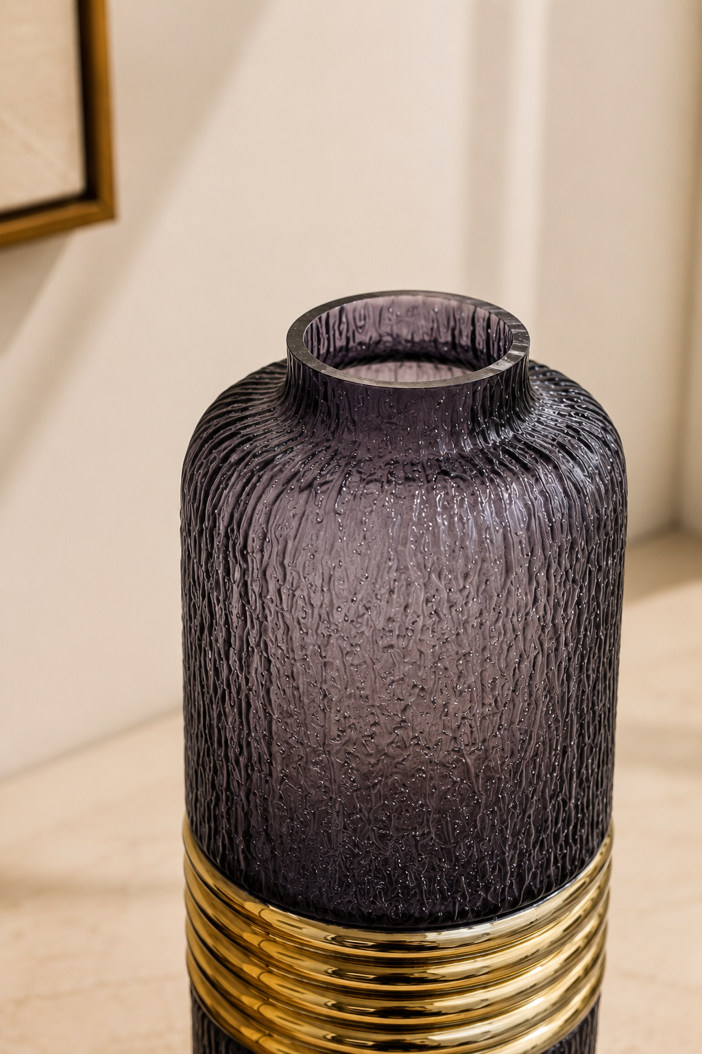 Aurelio Textured Glass Vase